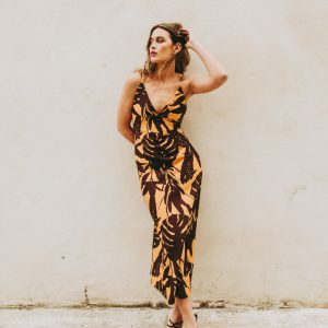 Vestido Midi Estampado