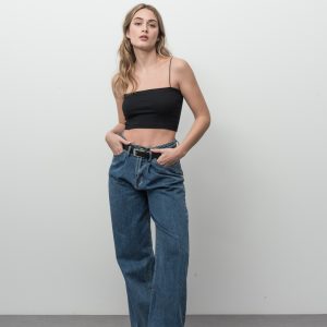 top bandeau rib-blanco-l