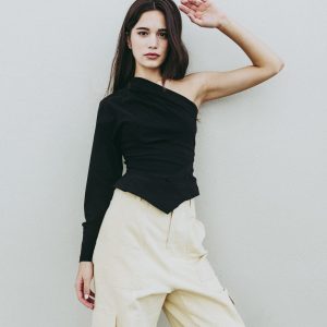 Top Drapeado Asimétrico