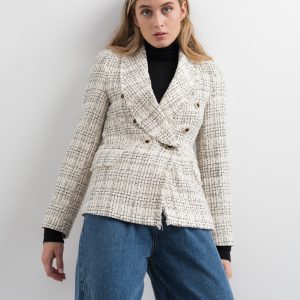 blazer tweed contraste-beige-m