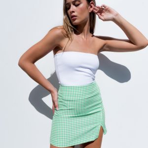 falda mini vichy-verde-xs