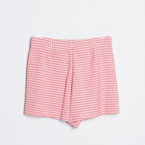 mini short cuadro vichy-coral-xl