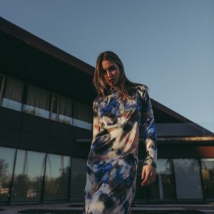 Vestido Midi Estampado