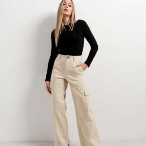pantalón full length cargo-rojo-l