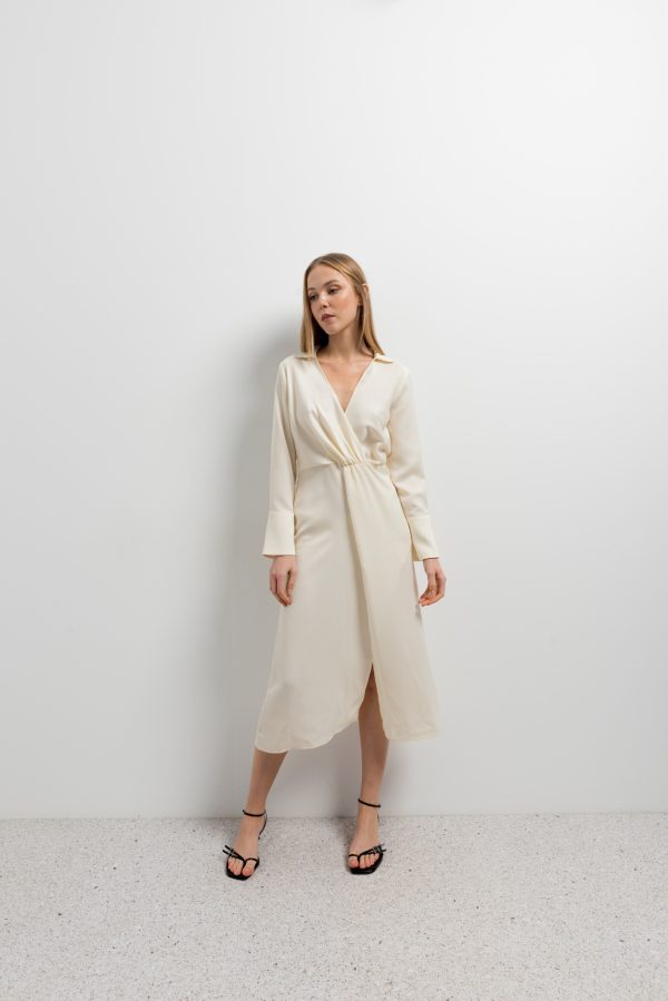 Vestido Camisero Satinado