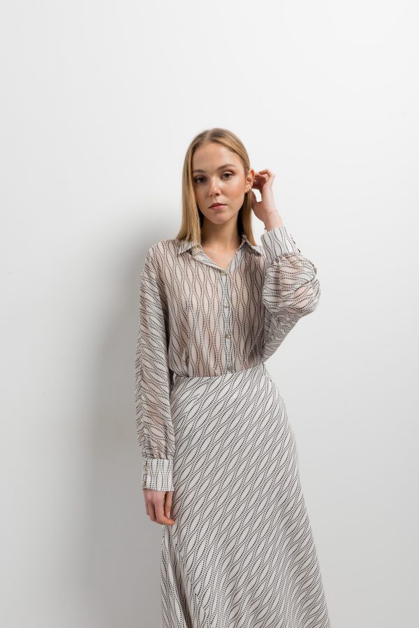 Camisa Gasa Estampada