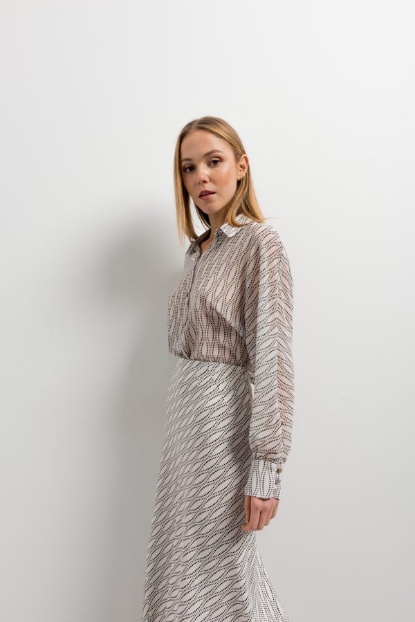 Camisa Gasa Estampada