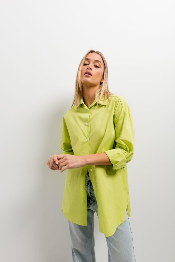 camisa popelin oversize-verde-l