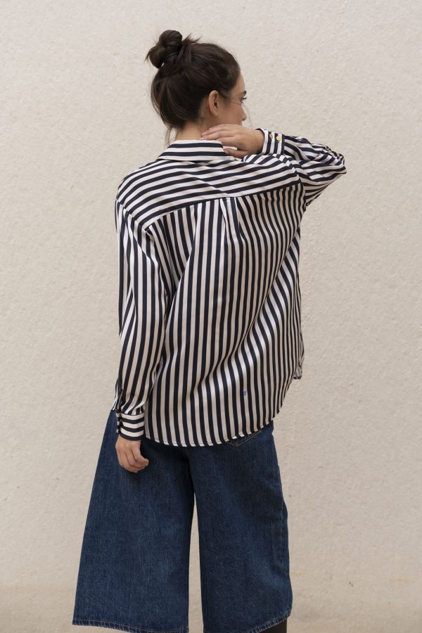 camisa estampada rayas-azul marino-l